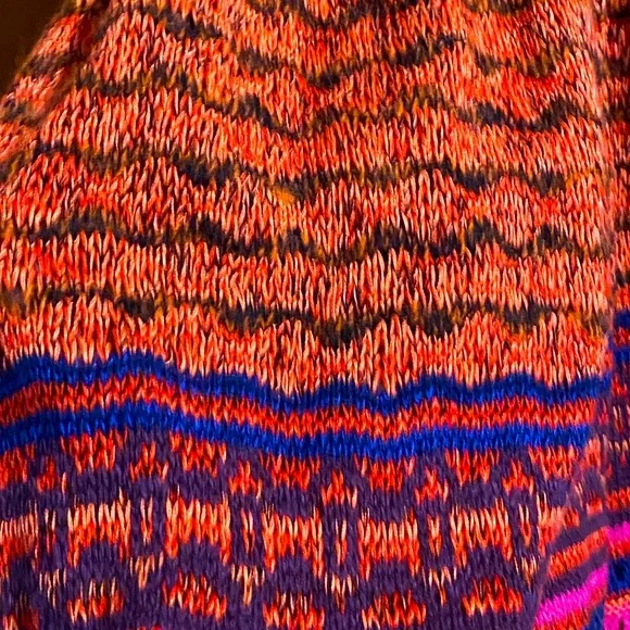 FINAL PRICE NWT,Free People Rare Heart crochet sweater dress,red/multi size S - Picture 12 of 15